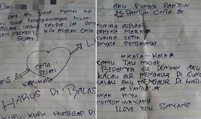 Surat Cinta Anak Kelas 3 Sd Yang Lucu Dan Super Lebay Batok