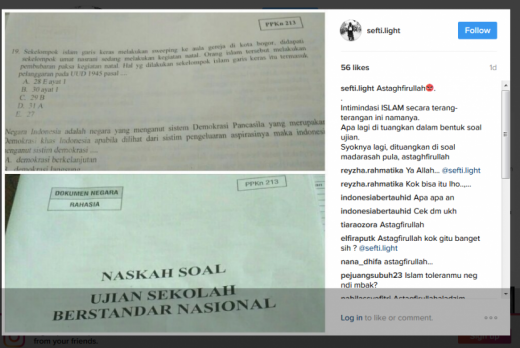 Soal ujian PPKn tentang intoleransi jadi viral, benarkah menyudutkan umat Islam?
