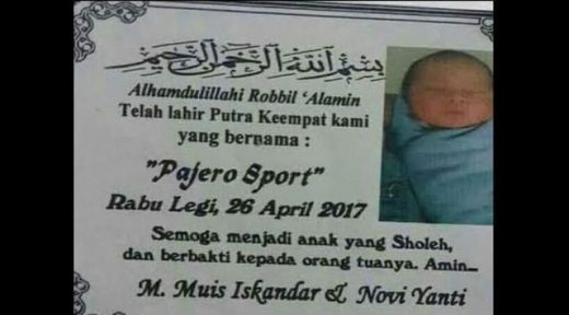 Bayi bernama Pajero Sport viral, kini keberadaannya dicari oleh Mitsubishi