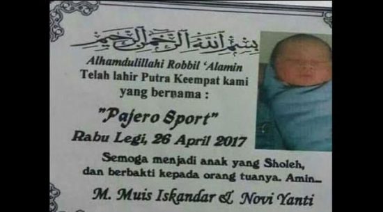 Bayi bernama Pajero Sport viral, kini keberadaannya dicari oleh Mitsubishi