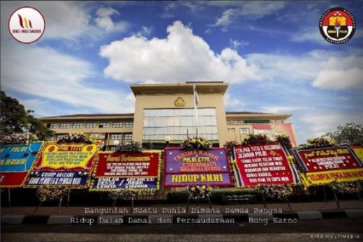 Kebanjiran karangan bunga, Polri semangat untuk menindak radikalisme