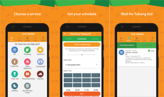 App âKlik Tukangâ siap membantu kamu menemukan tukang yang ahli dan terpercaya