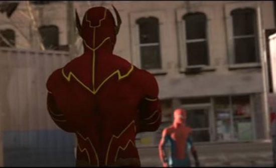 Banyak yang kesal lihat video animasi The Flash siksa Spider-Man