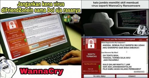 Gak cuma virus komputernya, meme-meme kocak ransomware WannaCry juga bertebaran di internet