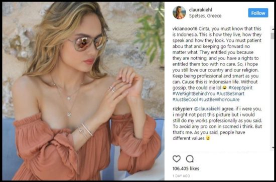 Kasihan Cinta Laura, netizen nyinyirin busananya karena dianggap gak menghormati Ramadan