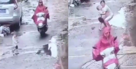 Video: Pengendara motor lindas balita, besoknya menyerahkan diri ke polisi