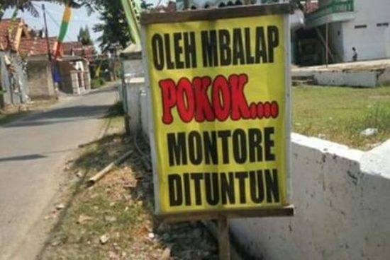 Warga jalan ini perbolehkan orang untuk balapan liar asal motornya dituntun