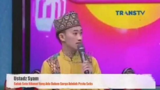 Ustad ceramah di TV bilang “pesta seks salah satu nikmat di surga”, videonya viral dan picu kontroversi