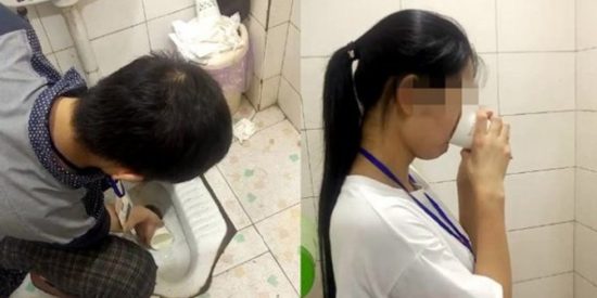 Karyawan di China disuruh minum air WC karena gagal capai target