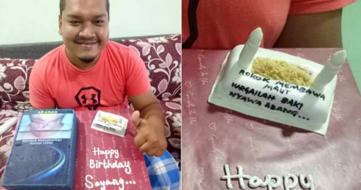 Istri kasih kado kue mengerikan untuk hentikan kebiasaan merokok suaminya