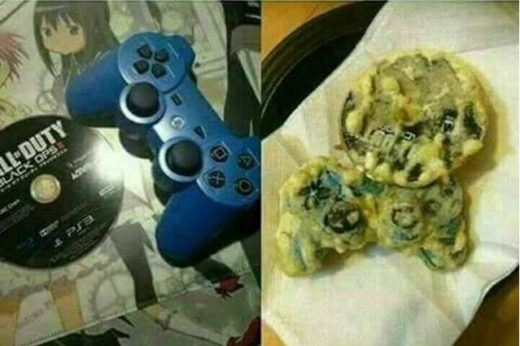 Kesal liat suami kecanduan game, istri goreng stik dan CD âCall of Dutyâ PS3 pake tepung