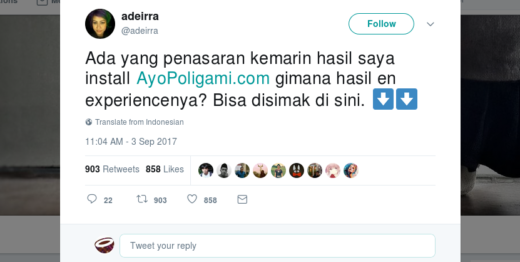 Seorang netizen share pengalamannya mencoba app ‘AyoPoligami’, katanya banyak yang mesum