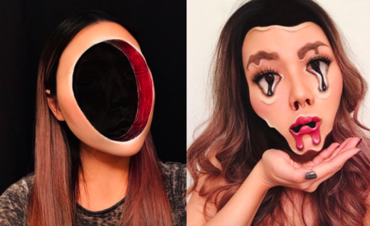 Make up artist Kanada hasilkan riasan ilusi optik yang keren tapi nyeremin