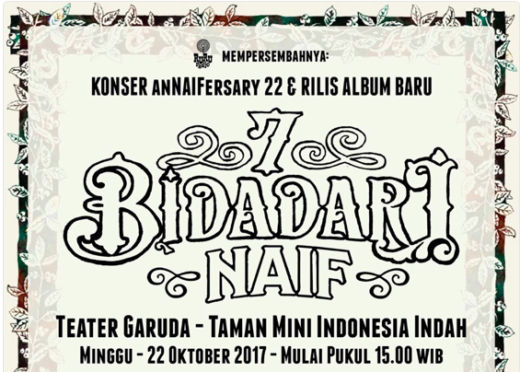 NAIF rayakan ulang tahun ke-22 dengan konser ‘anNAIFersary 22’ sekaligus rilis album baru