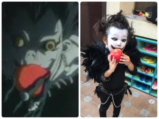 Bocah Taiwan yang kostum Kaonashi-nya viral tahun lalu dandan a la Ryuk ‘Death Note’ Halloween ini
