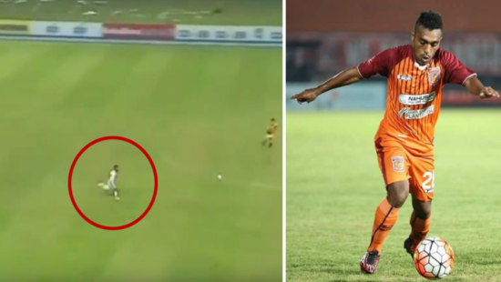 Pemain Borneo FC, Terens Puhiri konon pesepakbola tercepat sedunia, udah lihat golnya? (Video)