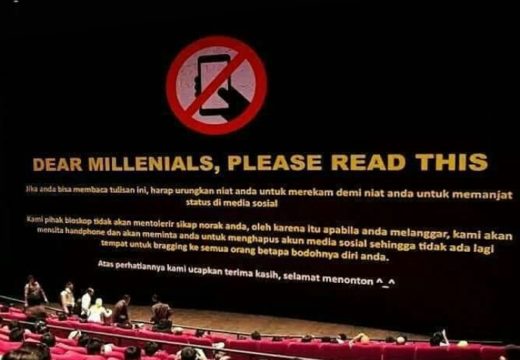 Gerahnya lihat generasi yang doyan rekam film saat nonton di bioskop