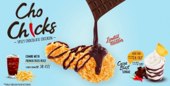 KFC keluarin menu baru: Perjodohan ayam dan cokelat yang gak direstuin sama netizen