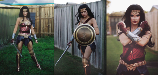 Matras yoga dan lakban disulap jadi kostum keren Wonder Woman