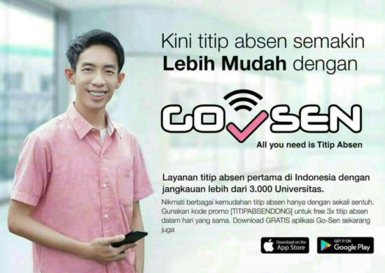 Ada candaan Go-Sen untuk titip absen, sindiran nih buat mahasiswa tukang bolos?