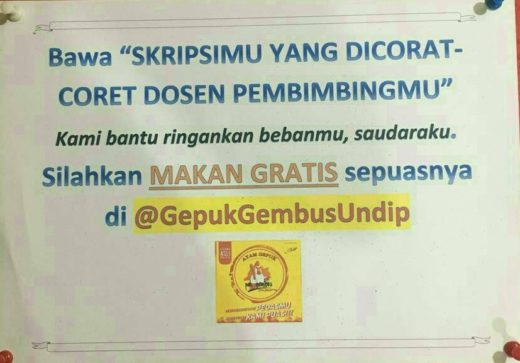 Warung makan di Semarang gratiskan makan untuk mahasiswa dengan skripsi direvisi dosen