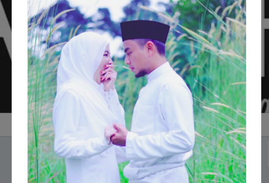 Menguap depan pasangan, foto a la pre-wedding dengan caption yang juga kocak viral