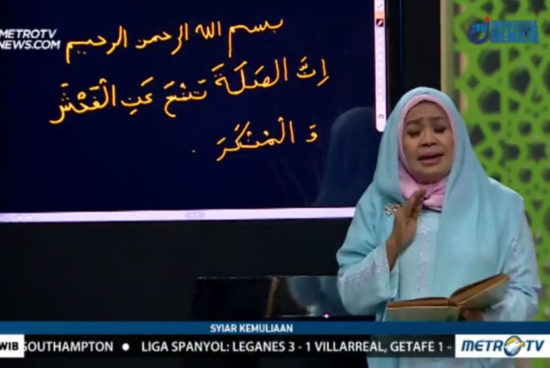 Program dakwah Metro TV viral karena narsum salah nulis ayat, ternyata ustad dan ustazah gak pasti jago bahasa Arab