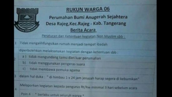 Surat edaran RW diskriminatif terhadap non-Muslim viral, kok bisa ya kepikiran bikin beginian?