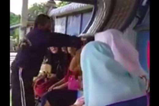 Video “pria Malaysia tampar wanita Indonesia karena gak pakai hijab” viral