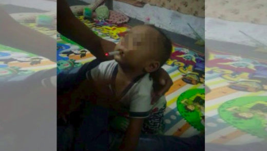 Ditangkap polisi: Bapak diduga taruh rokok menyala ke mulut anak 9 bulan, ibu memfoto lalu diupload ke Facebook