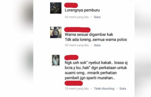 Perang komentar istri dengan admin online shop karena manggil suaminya ‘kak’