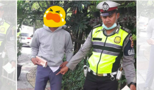 Gak bawa SIM saat diberhentiin: anak SMA di Bandung ngompol, fotonya diupload ke medsos