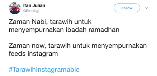 #TarawihInstagramable: Sindiran netizen buat yang nyempetin eksis saat ibadah