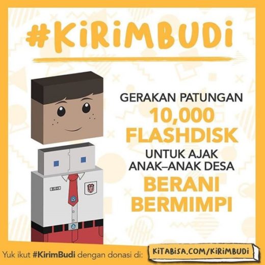 Gerakan keren #KirimBudi bangkitkan mimpi anak Indonesia di seluruh penjuru negeri
