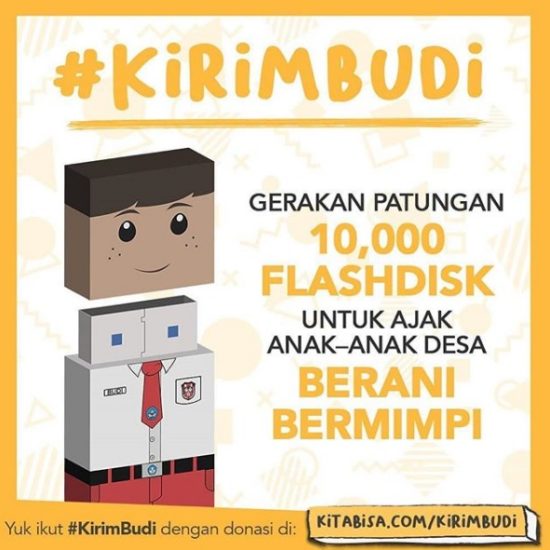 Gerakan keren #KirimBudi bangkitkan mimpi anak Indonesia di seluruh penjuru negeri