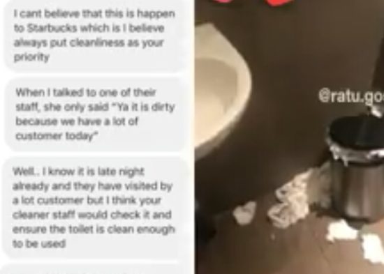 Customer Starbucks komplain toilet kotor di Instagram, balik dikritik netizen