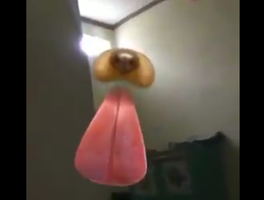 Hantu? Filter melet Snapchat nongol padahal gak ada wajah