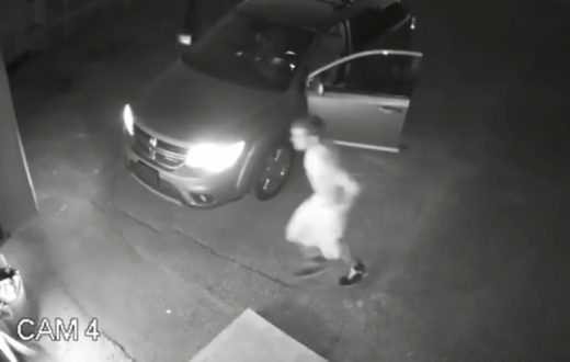 Video: Pencuri panik digonggongin, bawa kotoran anjing