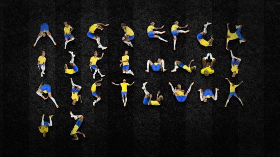 Kocak! Neymar diving jadi fonts mirip hieroglif