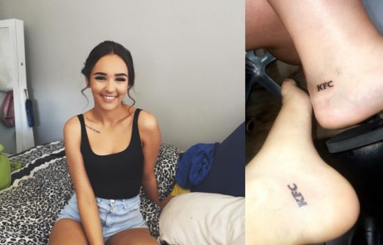 Punya tato KFC, perempuan Australia gratis makan ayam goreng setahun