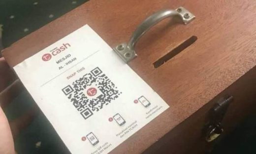 Kotak amal masjid udah mulai cashless