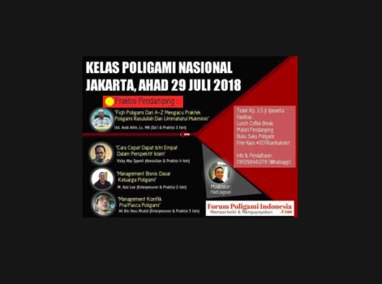 Viral: Kelas poligami nasional dapat kaos #2019tambahistri