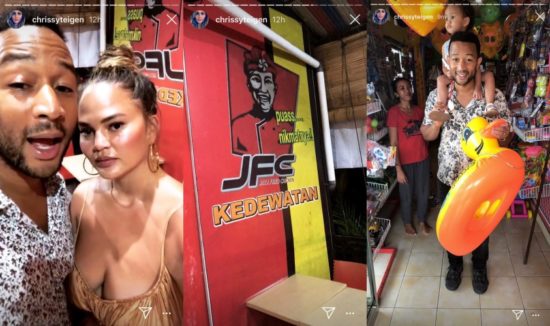 John Legend dan Chrissy Teigen antre ayam goreng di Bali, so what?