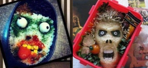 Bento kreatif berbentuk hantu, takut makannya gak?
