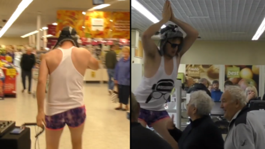 YouTuber joget ‘Baby Shark’ pakai hotpants di supermarket