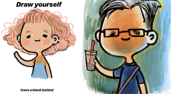 Yuk #DrawYourself: Menggambar diri sendiri pake template lucu