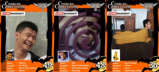 Low Budget Cosplay Competition Online: Foto pesertanya kocak-kocak