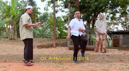 Video viral orang kesurupan, diruqyah malah joget