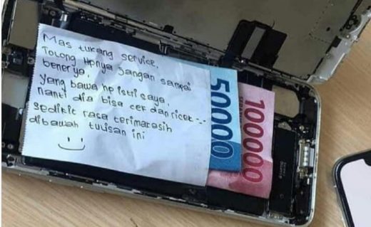 Takut rahasia kebongkar istri, suami sogok tukang service biar HP nya gak dibenerin