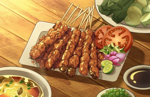 Artist Indonesia gambar anime mie ayam hingga soto, bikin ngiler!